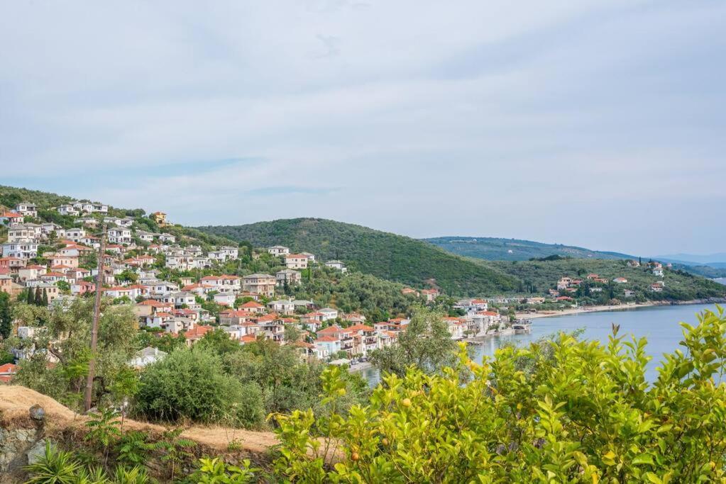 Seaside House With View Over Pagasitikos อาฟิสโซส ภายนอก รูปภาพ