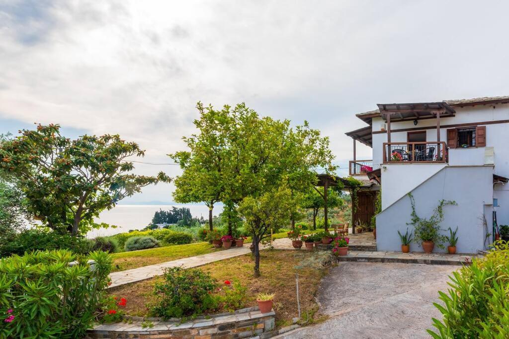 Seaside House With View Over Pagasitikos อาฟิสโซส ภายนอก รูปภาพ